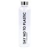 YOKO Glasflasche 750 ml "Sag nein zu Plastik"