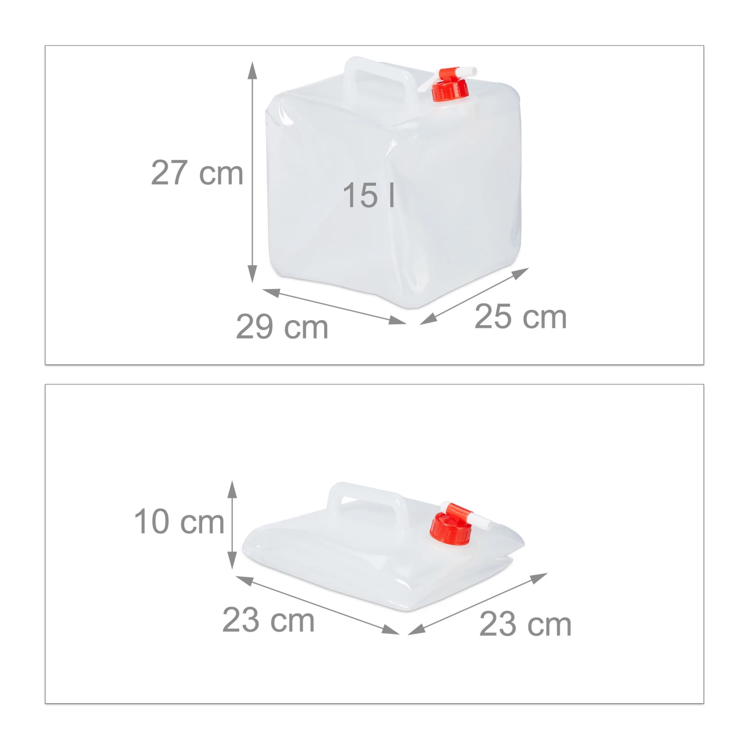 Relaxdays Faltkanister 4er Set - 25 x 27 x 29 cm 9 Relaxdays Faltkanister 4er Set - 25 x 27 x 29 cm – Bild 9