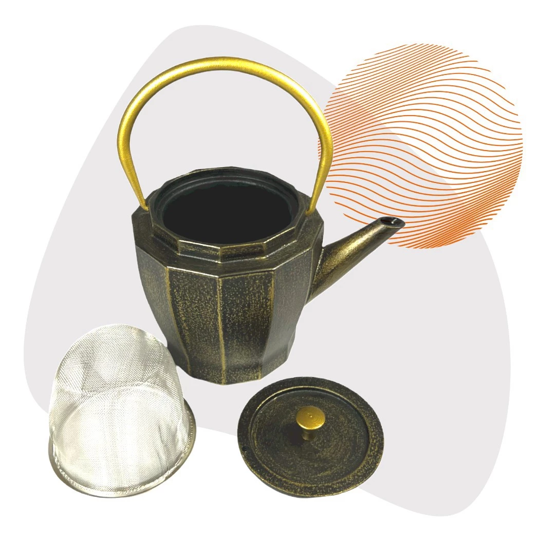 JA-UNENDLICH Samo 1.0l Teekanne Gusseisen 2 JA-UNENDLICH Samo 1.0l Teekanne Gusseisen – Bild 2