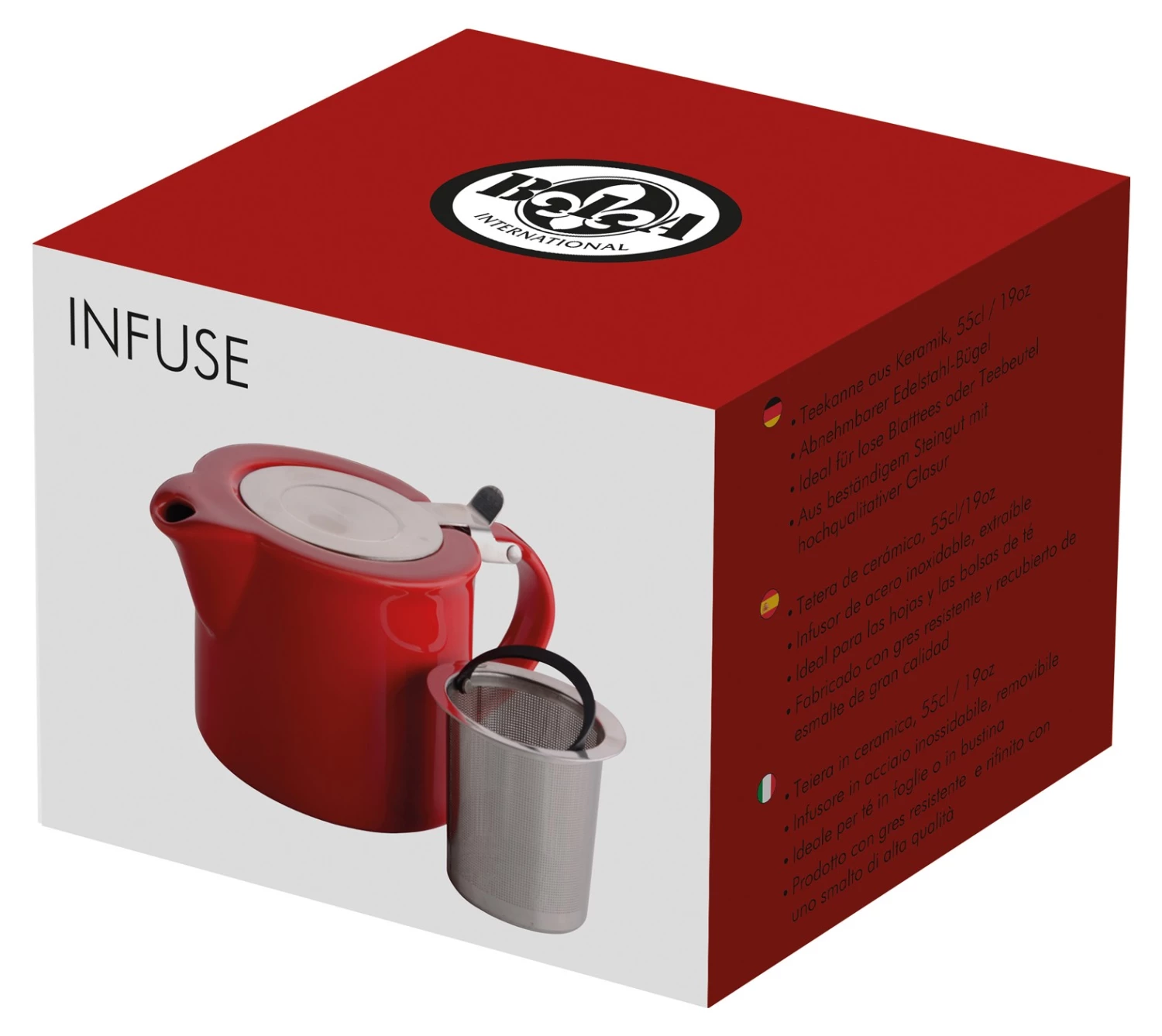 BIA International Infuse Teekanne Rot 3 BIA International Infuse Teekanne Rot – Bild 3