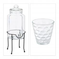 Relaxdays Getränkespender Set mit Zapfhahn -Kannen & Krüge Verkaufsgeschäft d6c8aece0d554ff8b9233a3f279504bf