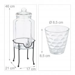 Relaxdays Getränkespender Set mit Zapfhahn -Kannen & Krüge Verkaufsgeschäft deea8365900c4b139fa1821f44edb2f0