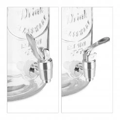 Relaxdays Getränkespender Set mit 4 Gläsern -Kannen & Krüge Verkaufsgeschäft e3e752a8482c4266ac5c759fa3dbf2fd