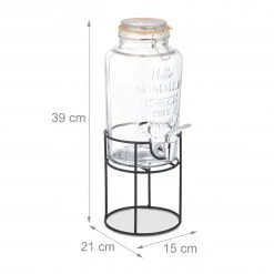 Relaxdays Getränkespender Set Retro -Kannen & Krüge Verkaufsgeschäft f36df352b20a490bafac5544da54349a